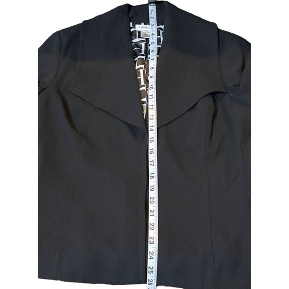 Harold's Jacket Blazer Solid Black Color 3-Button w/Notch Lapel Neckline Size 10 - Picture 13 of 15